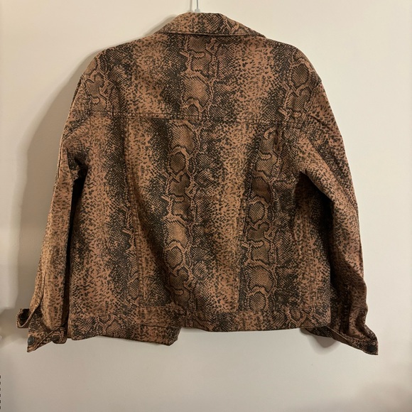 EUC Snake Print Free People Jacket - Picture 3 of 4